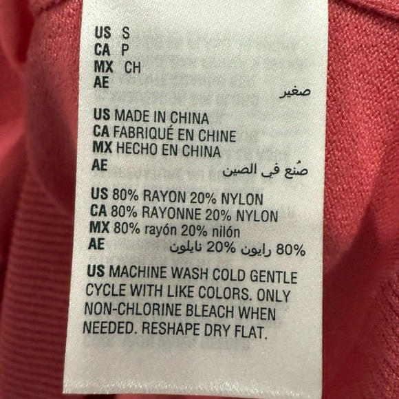 Style & Co Women Long Sleeve Crewneck Pullover Sweater Pink Coral Size Small - Picture 9 of 9